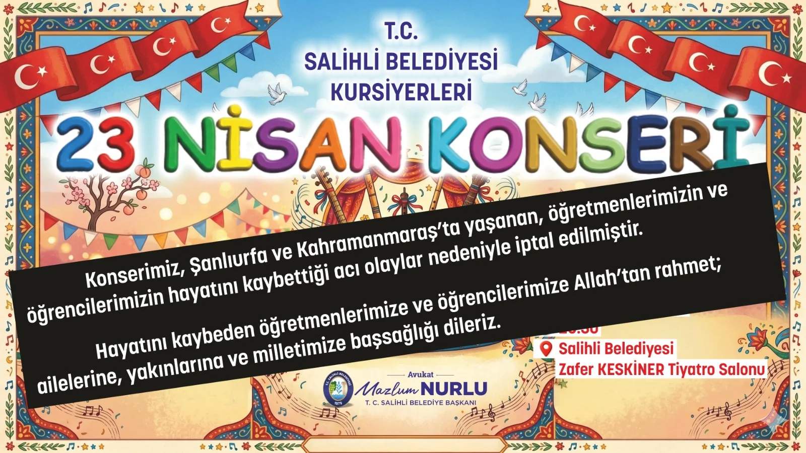 Salihli Belediyesi’nden anlamlı iptal kararı