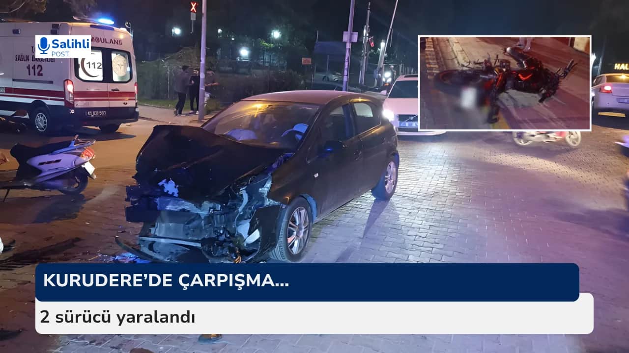 Kurudere’de çarpışma... 2 sürücü yaralandı
