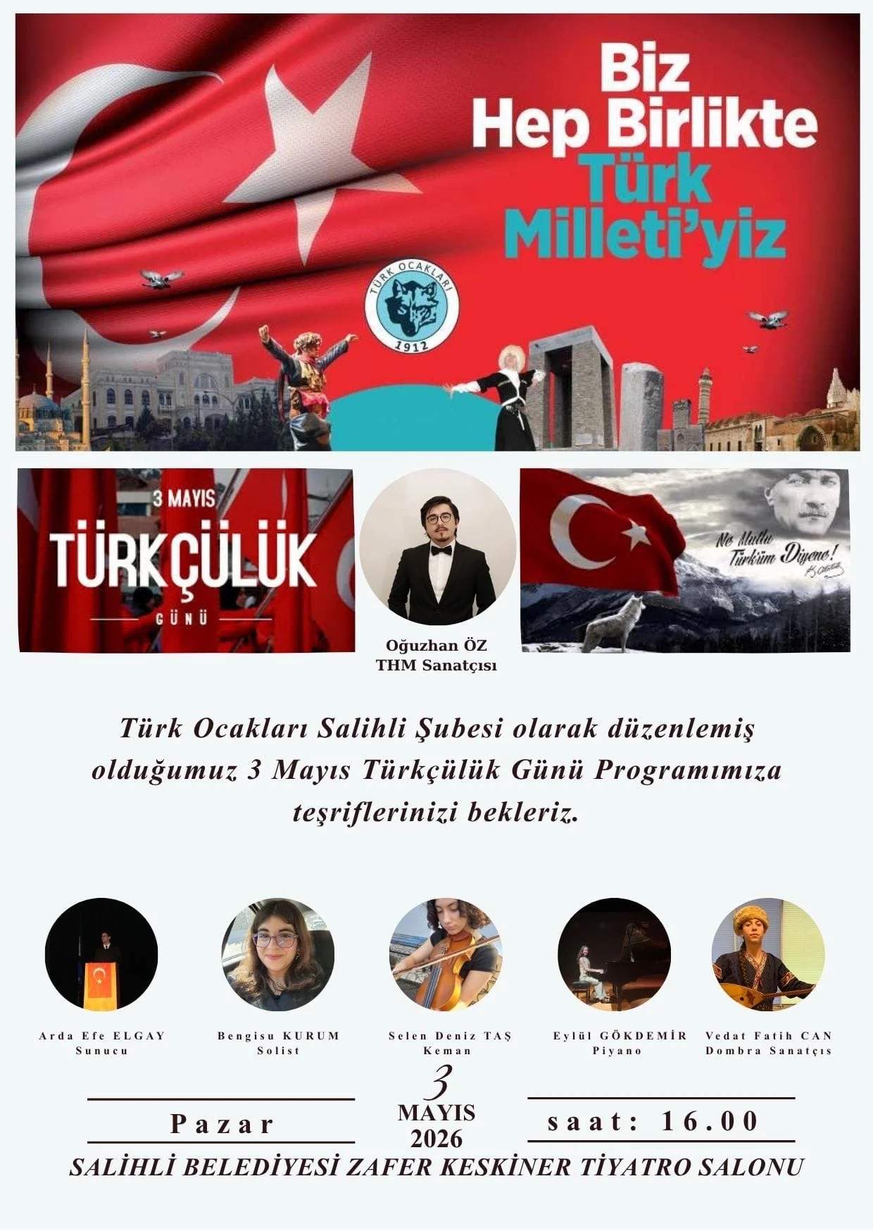 Türkçülük Günü İçin Salihli’de Dev Buluşma