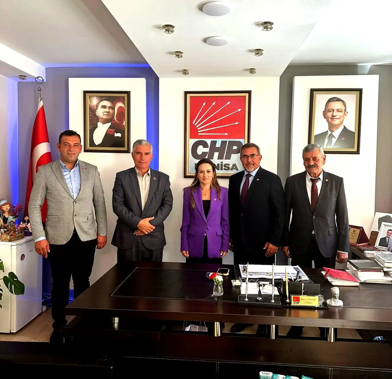 Yeni yönetim, Başkan Özalper’i ziyaret etti