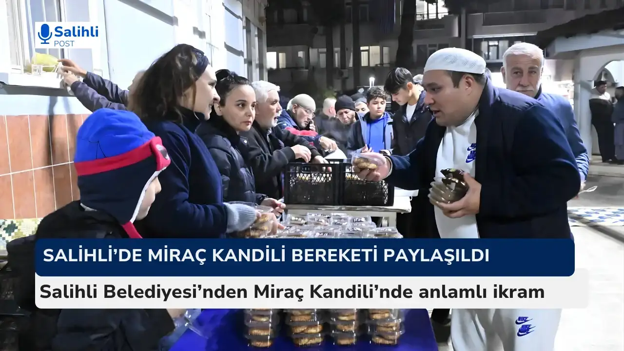 Salihli Belediyesi’nden camilerde kandil simidi ikramı
