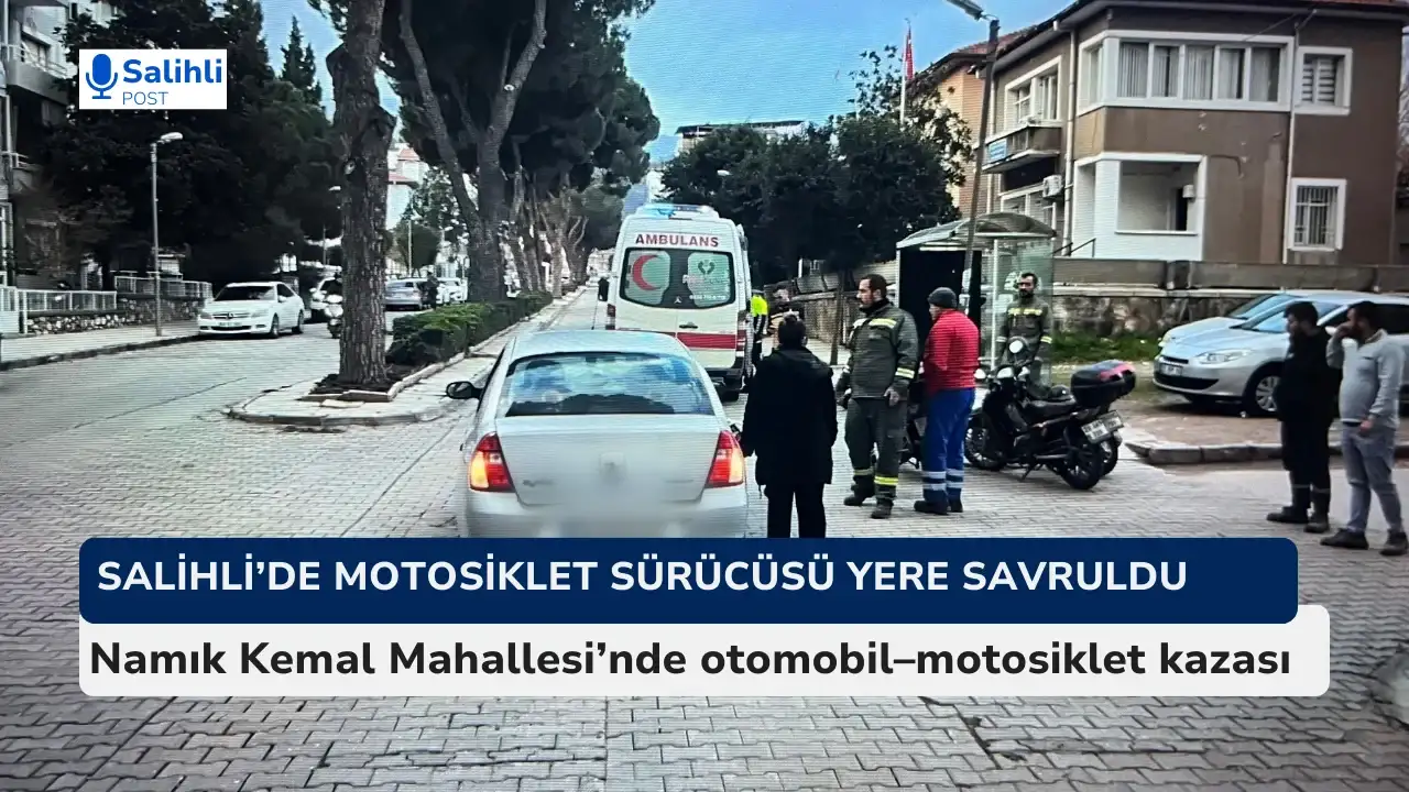 Namık Kemal Mahallesi’nde otomobil–motosiklet kazası