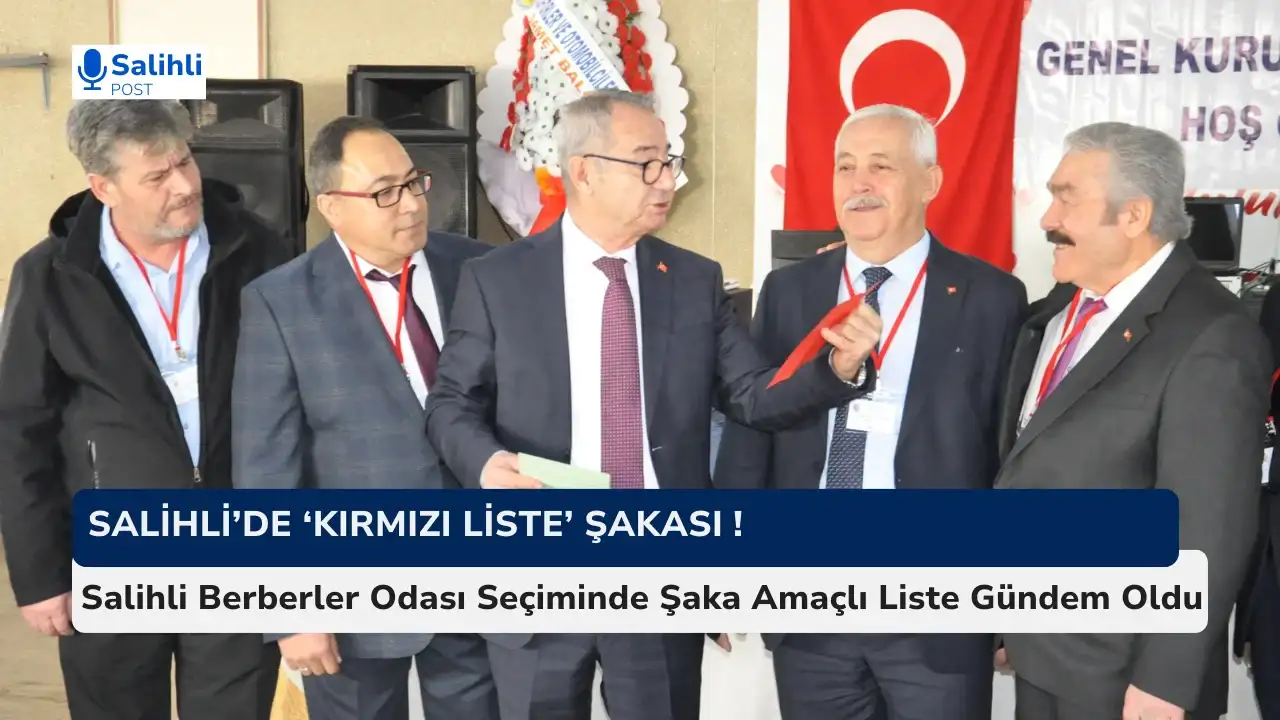 Salihli Berberler Odası seçimlerinde 'Kırmızı Liste' şakası !