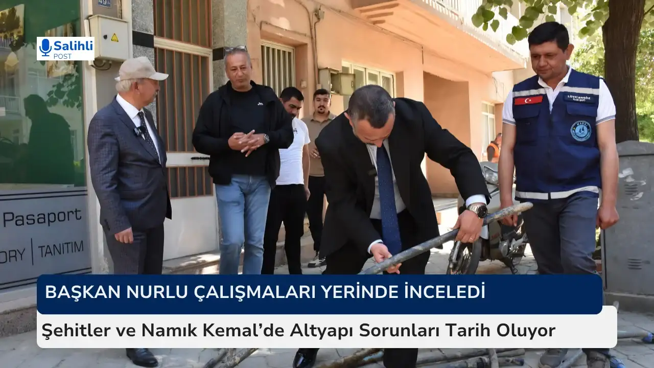 Şehitler ve Namık Kemal Mahallelerinde İçme Suyu Hatları Yenileniyor