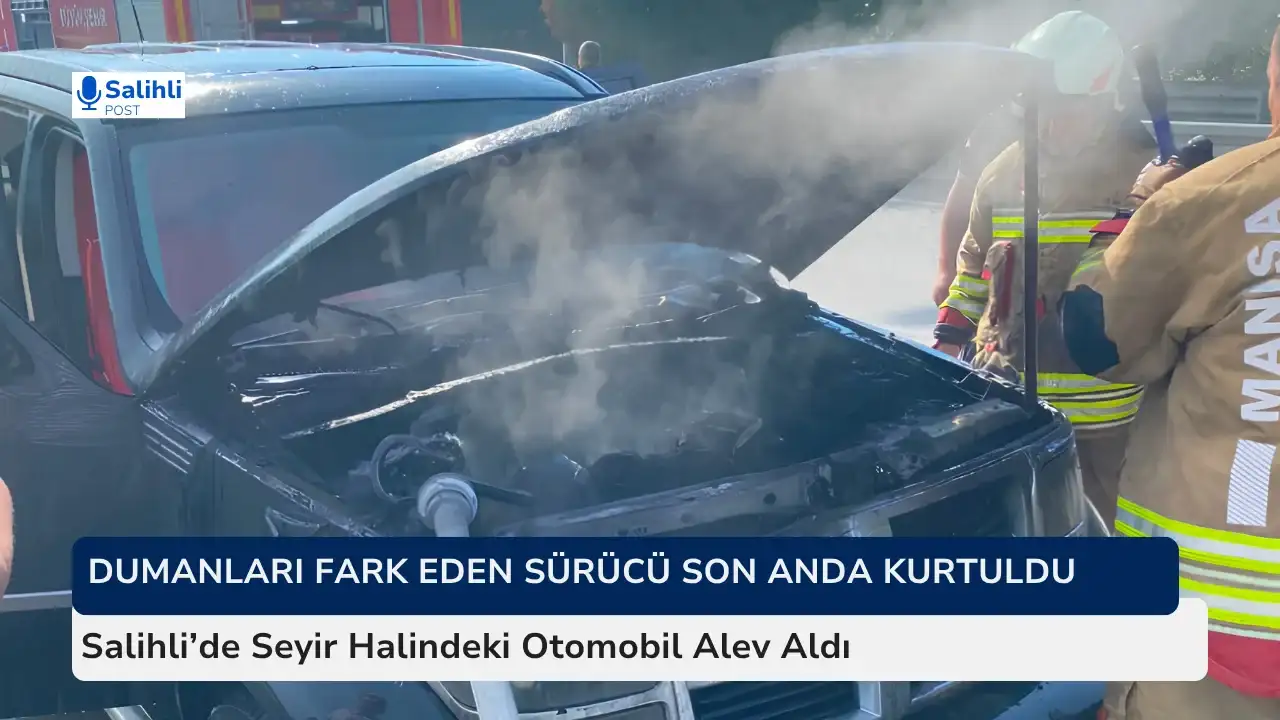 Gümüşçayı Mevkiinde Otomobil Alev Alev Yandı